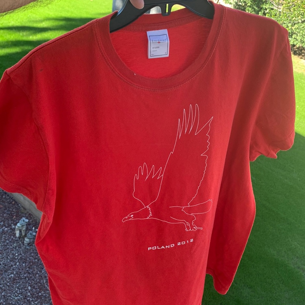 Medium size red shirt